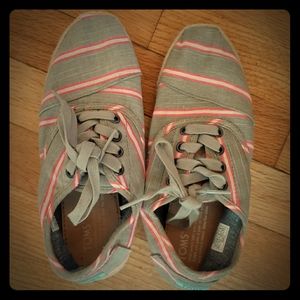 Tom's Striped Espadrille Sneakers